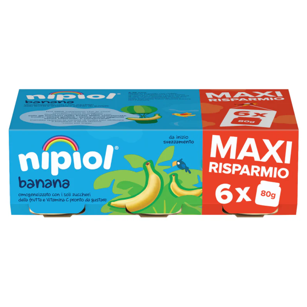 Nipiol Omogeneizzato Banana 6x80 gr