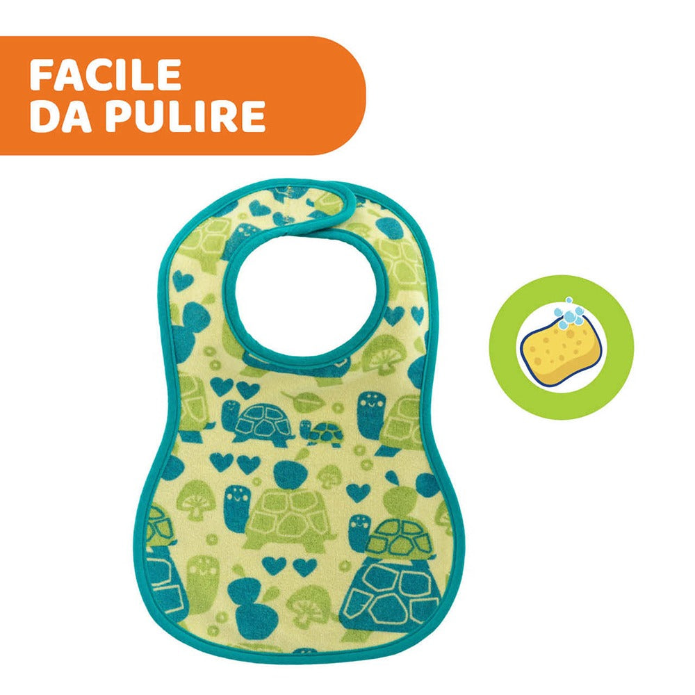 Chicco Easy Meal Set 2 Bavaglini Pappa Neutri 6+ Mesi