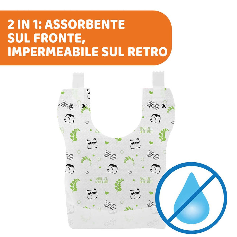 Chicco Bavaglini Monouso Compostabili 36 Pezzi 0+ Mesi