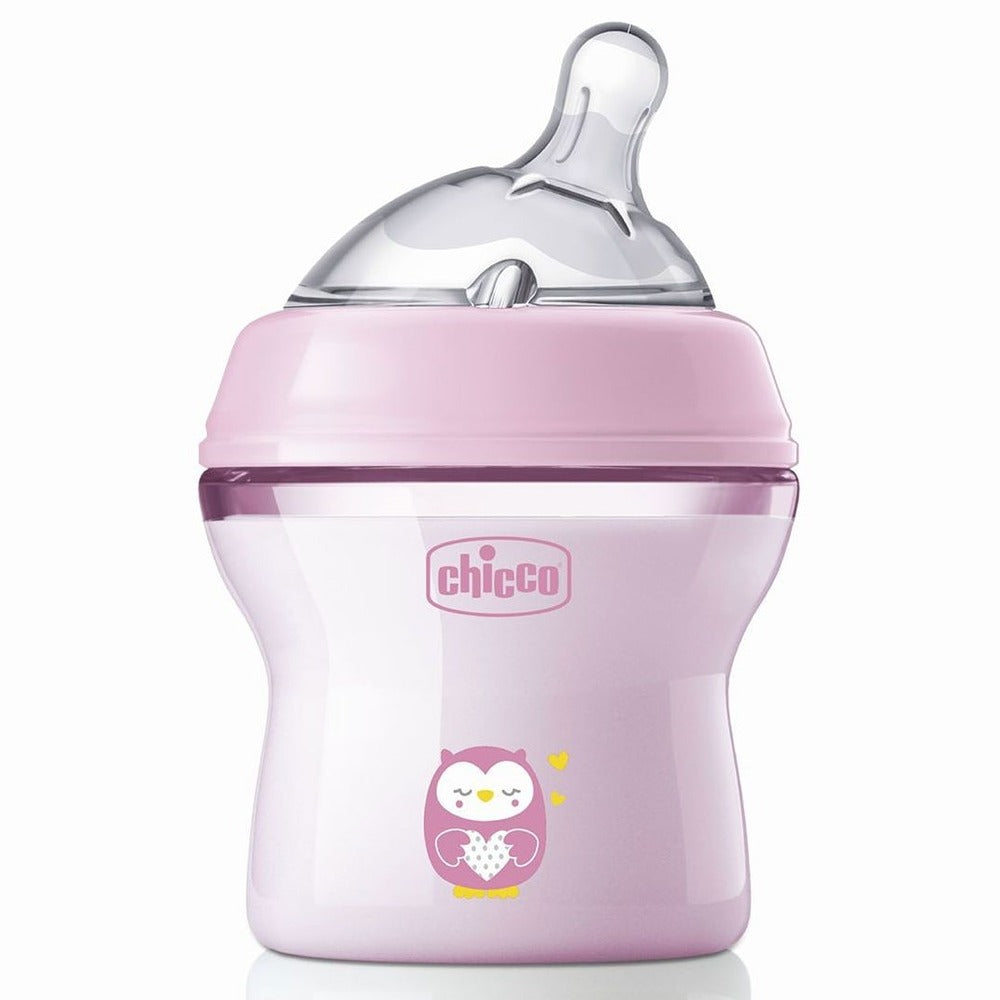 Chicco Biberon Natural Feeling Flusso Lento 150 ml Rosa 0+ Mesi
