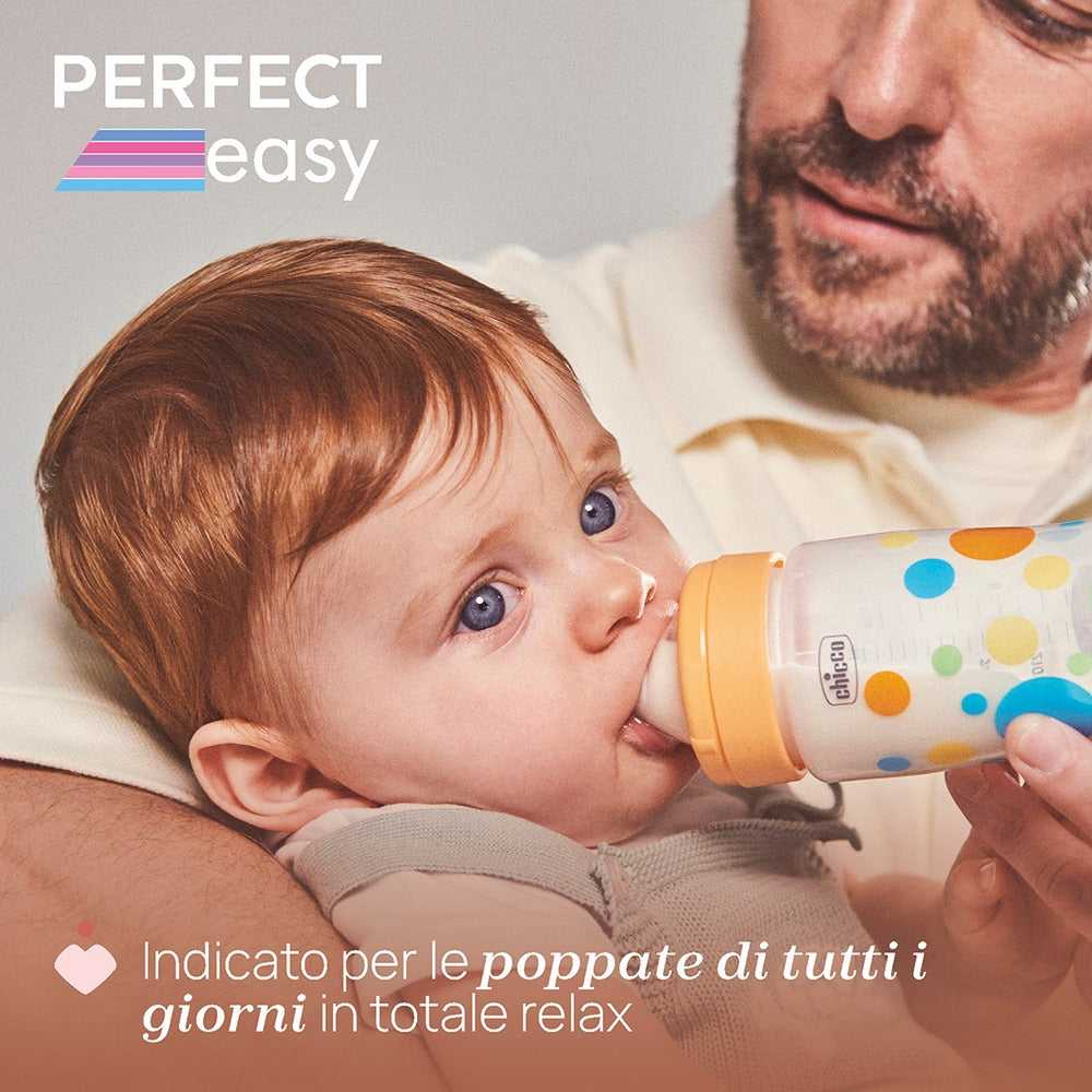 Chicco Biberon Perfect Easy Tettarella Physio In Silicone Flusso Lento Verde 150 ml 0+ Mesi