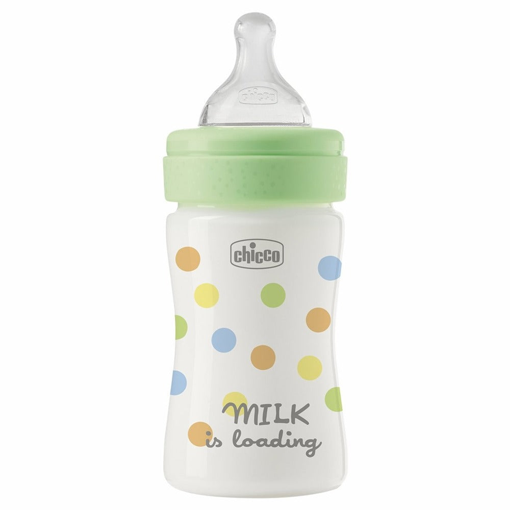 Chicco Biberon Perfect Easy Tettarella Physio In Silicone Flusso Lento Verde 150 ml 0+ Mesi