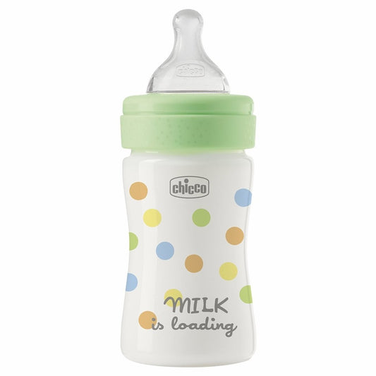 Chicco Biberon Perfect Easy Tettarella Physio In Silicone Flusso Lento Verde 150 ml 0+ Mesi