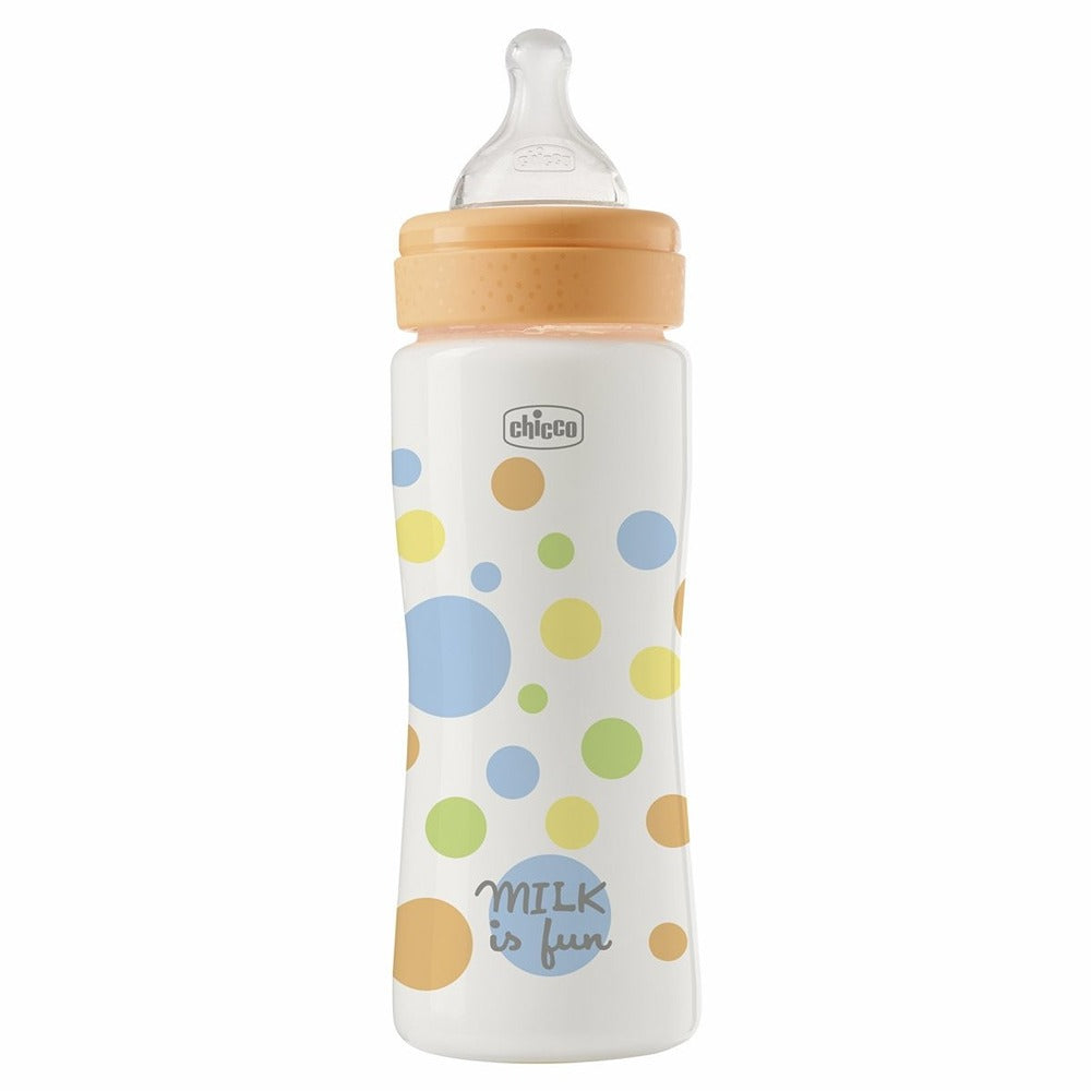 Chicco Biberon Perfect Easy Tettarella Physio In Silicone Flusso Veloce Boy 330 ml 4+ Mesi