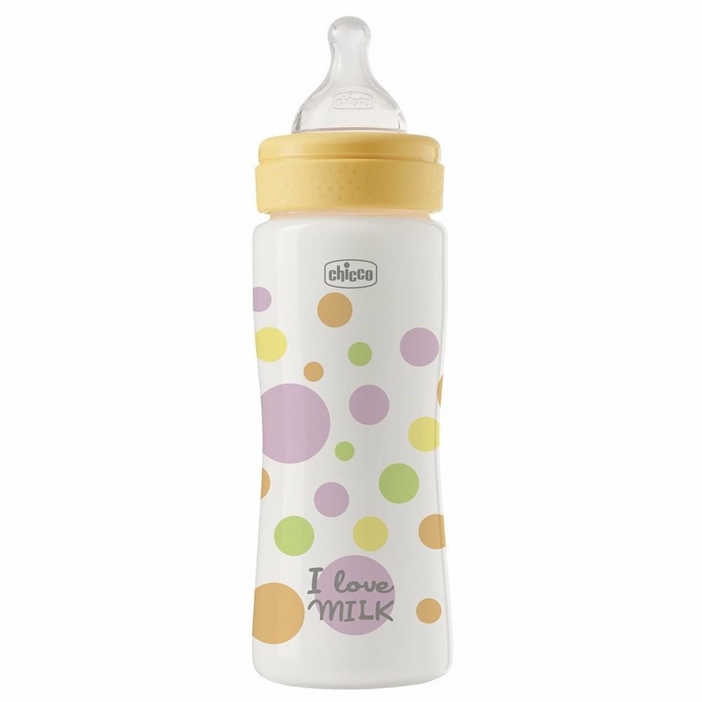 Chicco Biberon Perfect Easy Tettarella Physio In Silicone Flusso Veloce Girl 330 ml 4+ Mesi