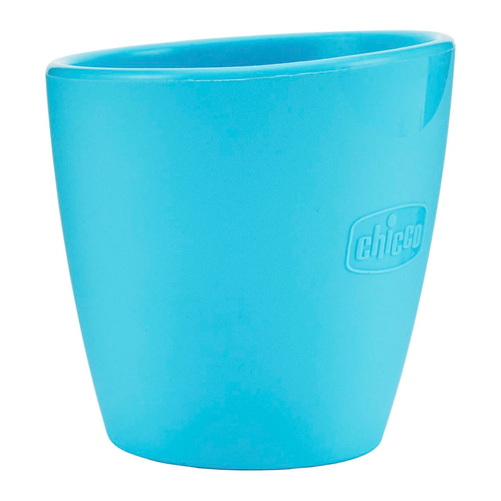 Chicco Easy Mug Bicchiere In Silicone Azzurro 6+ Mesi