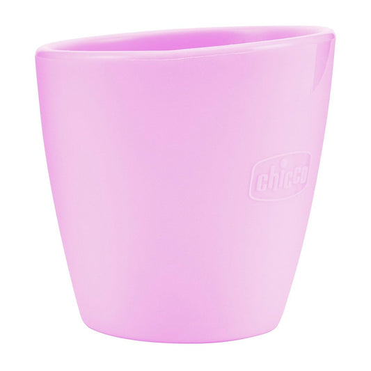Chicco Easy Mug Bicchiere In Silicone Rosa 6+ Mesi