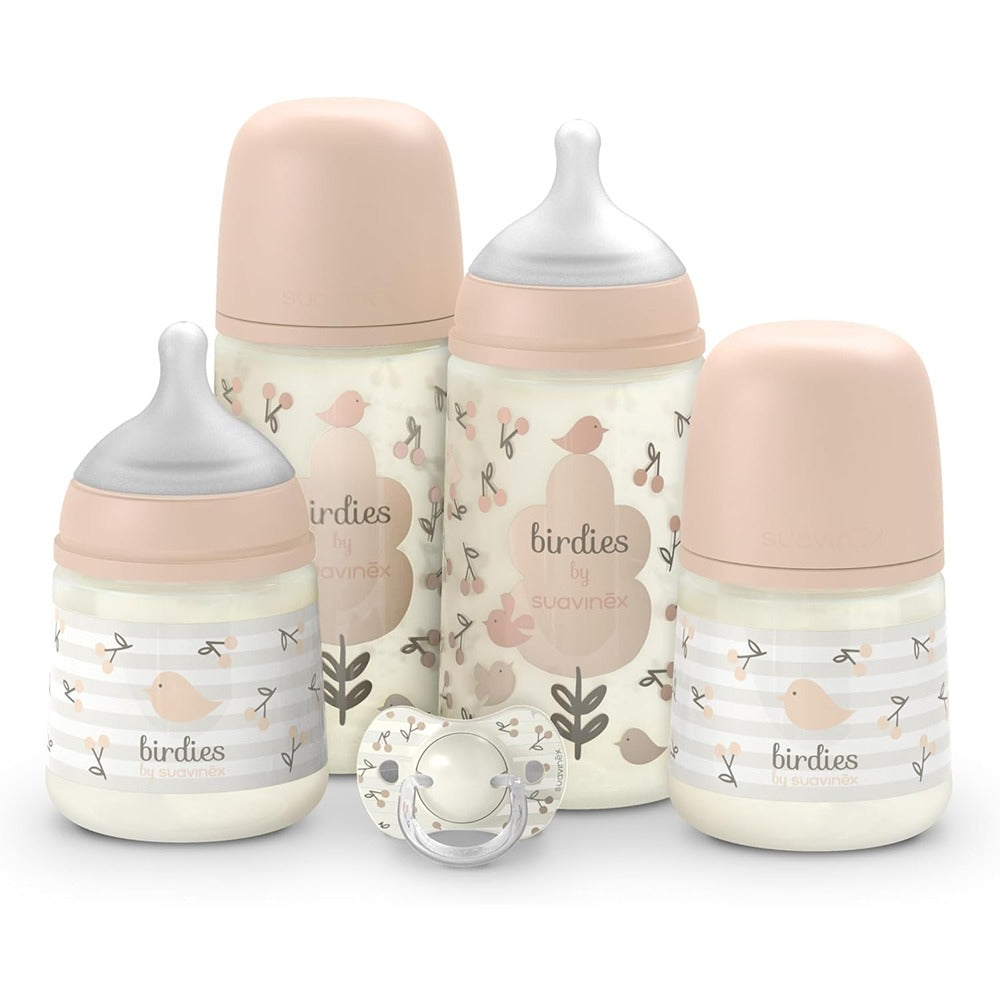 Suavinex Birdies Set Regalo Essential Rosa 0-6 Mesi