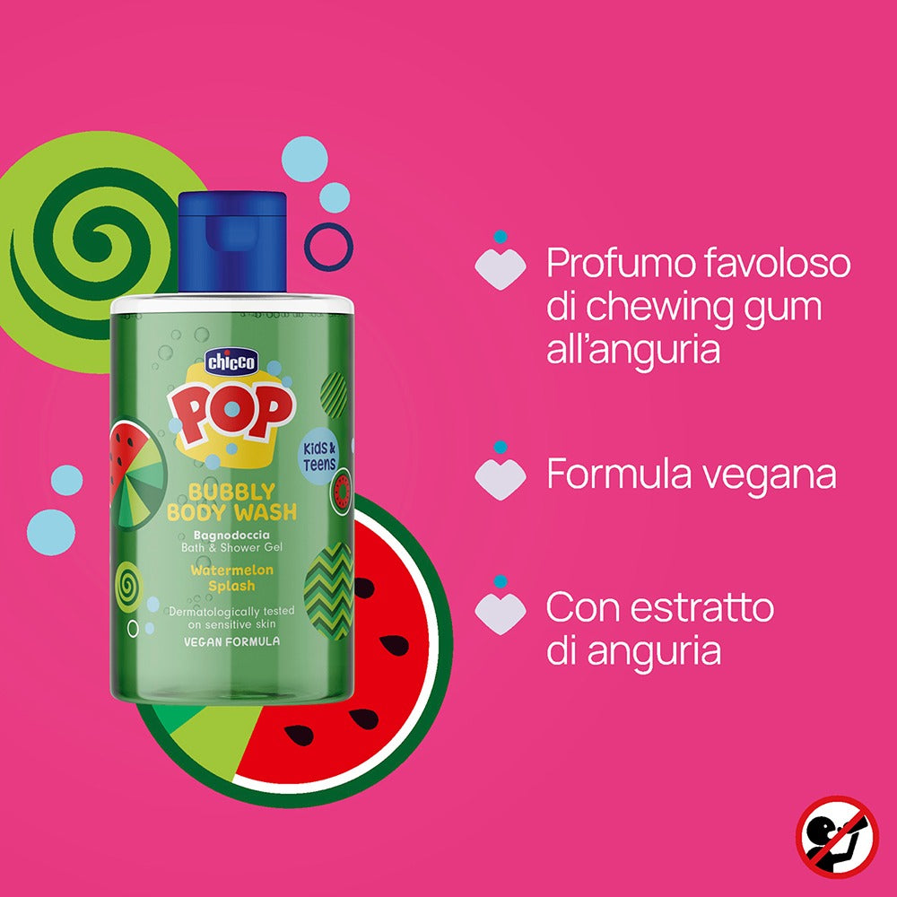 Chicco Pop Bubbly Bagnodoccia Watermelon Splash 300 ml