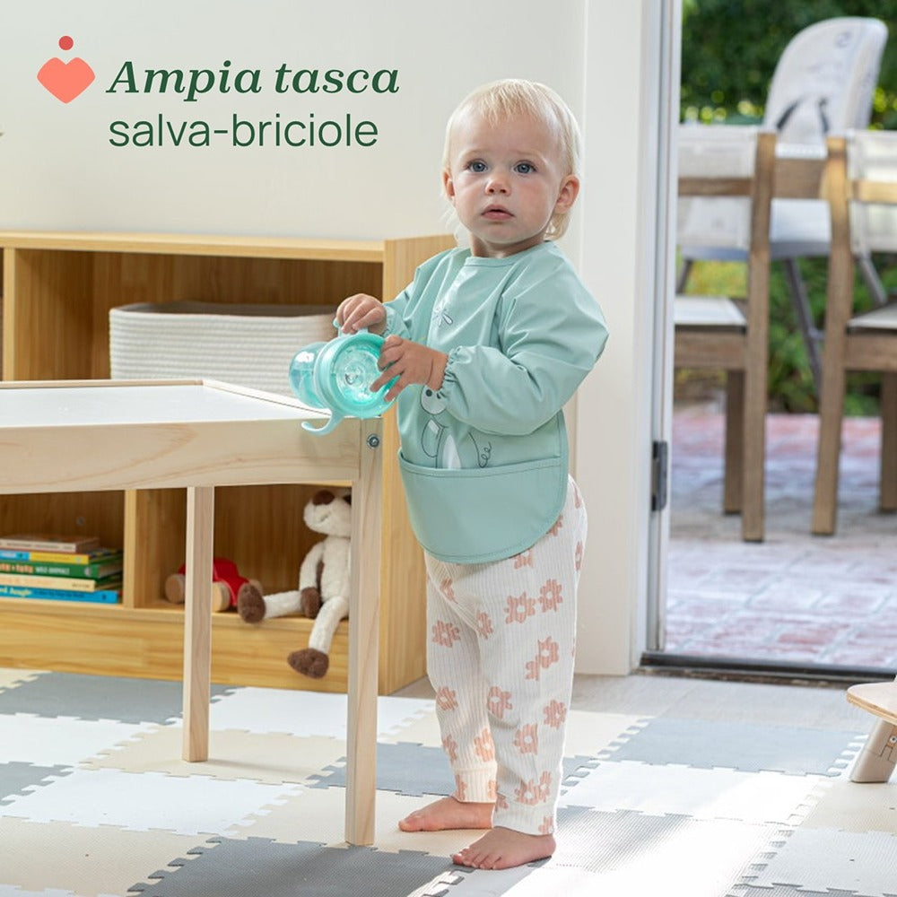 Chicco Bavaglino Con Maniche Azzurro 6+ Mesi