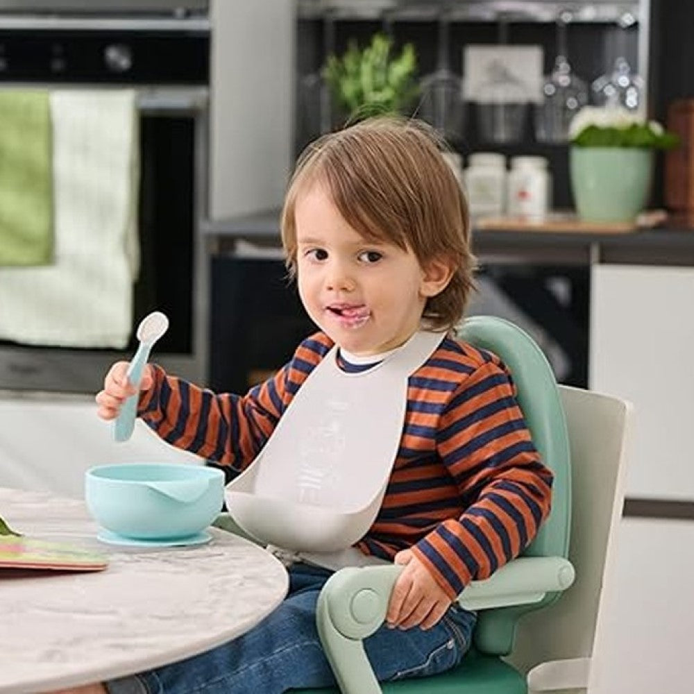 Chicco Bavaglino In Silicone Grigio 6+ Mesi