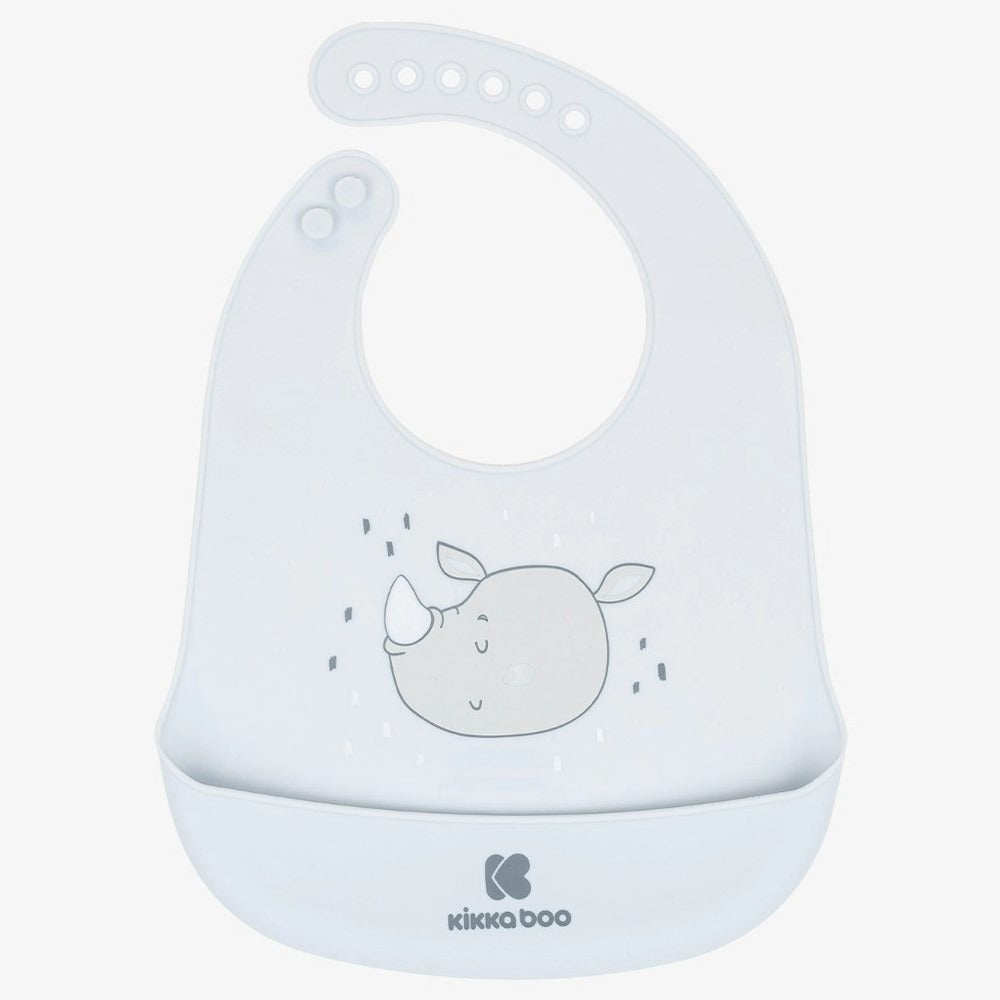 KikkaBoo Bavaglino In Silicone Savanna Blue