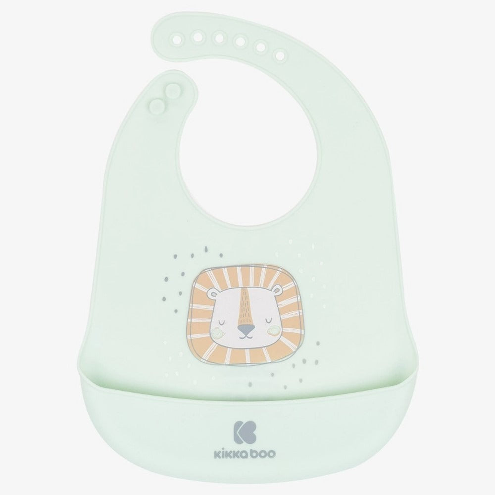 KikkaBoo Bavaglino In Silicone Savanna Mint