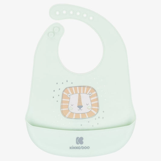 KikkaBoo Bavaglino In Silicone Savanna Mint