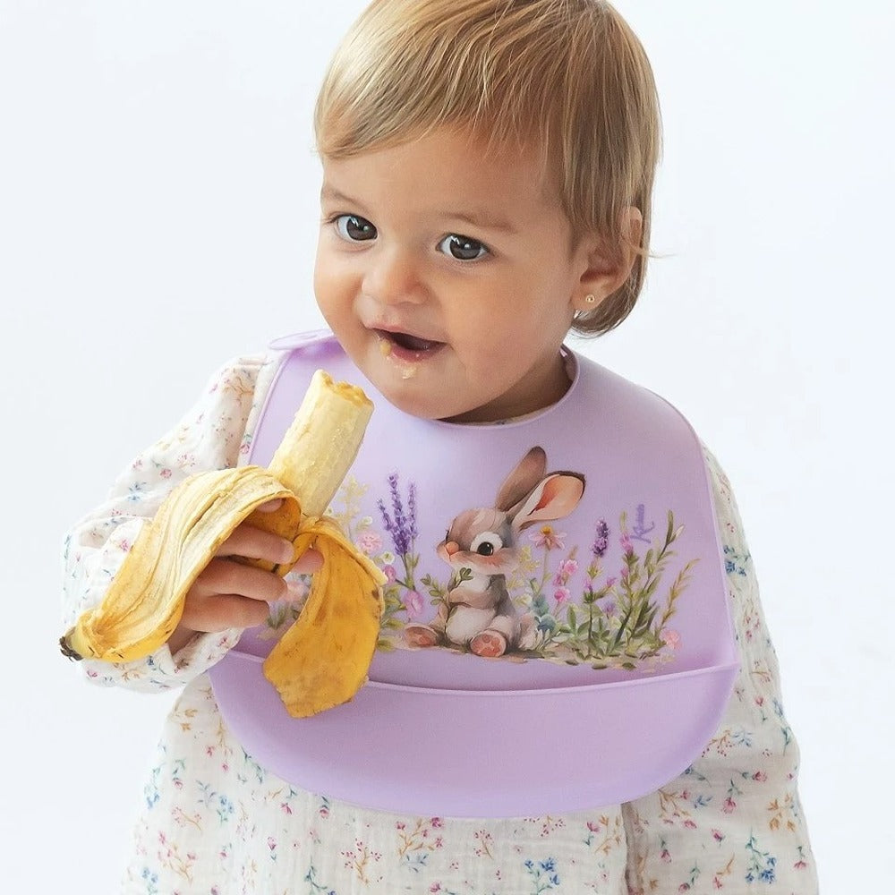 Kiokids Bavaglino In Silicone Lavanda