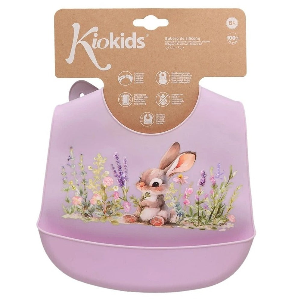 Kiokids Bavaglino In Silicone Lavanda