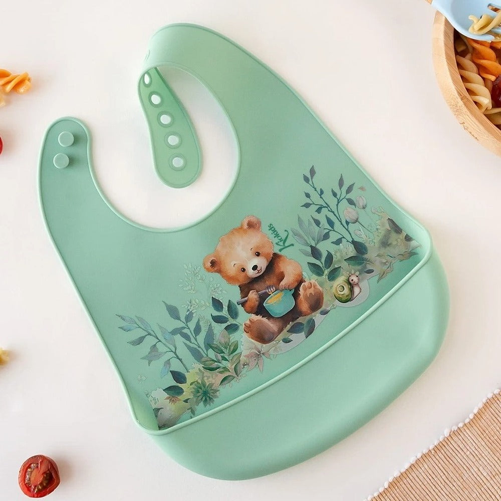Kiokids Bavaglino In Silicone Salvia