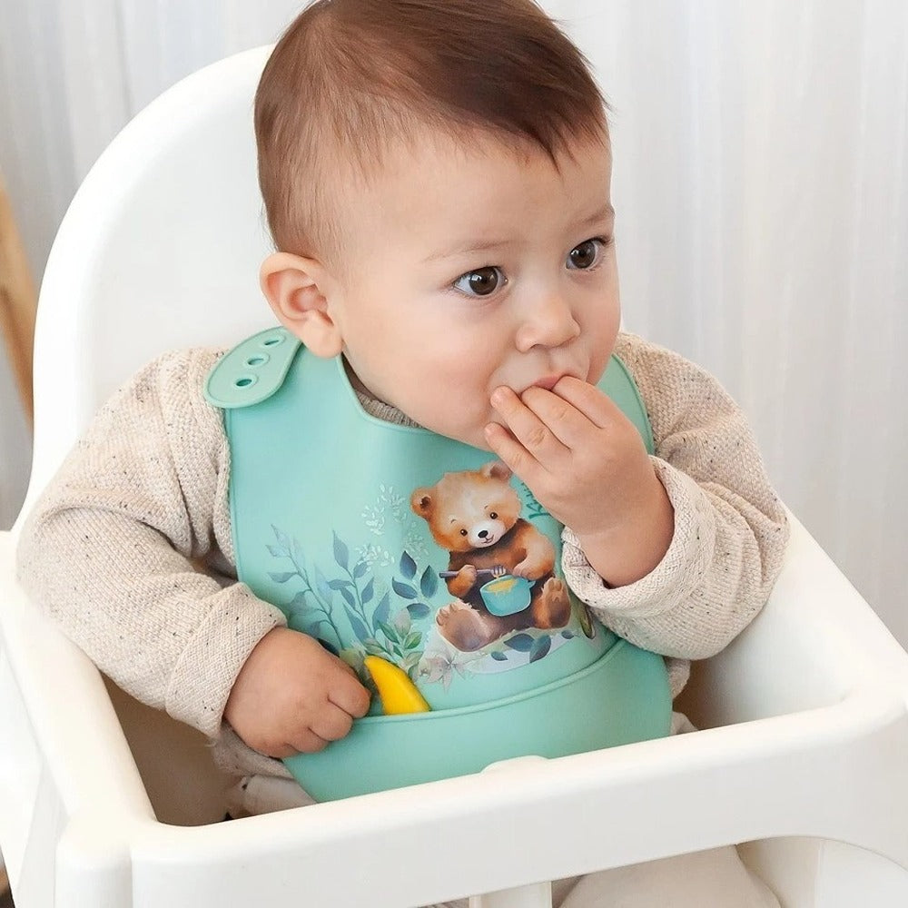 Kiokids Bavaglino In Silicone Salvia