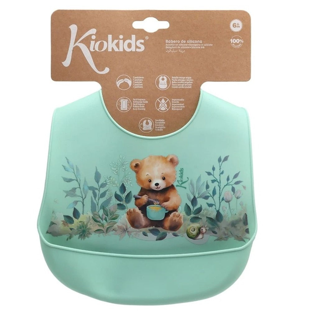 Kiokids Bavaglino In Silicone Salvia