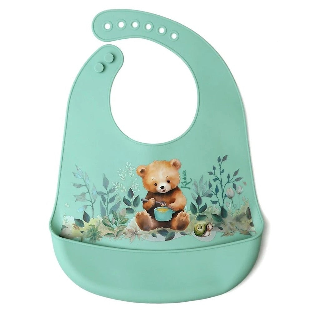 Kiokids Bavaglino In Silicone Salvia