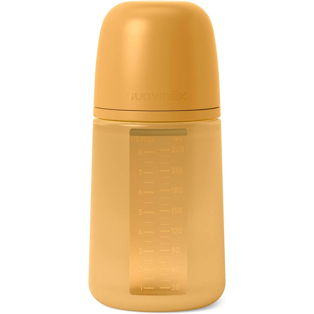 Suavinex Color Essence Biberon In silicone 240 ml Mango 3+ Mesi