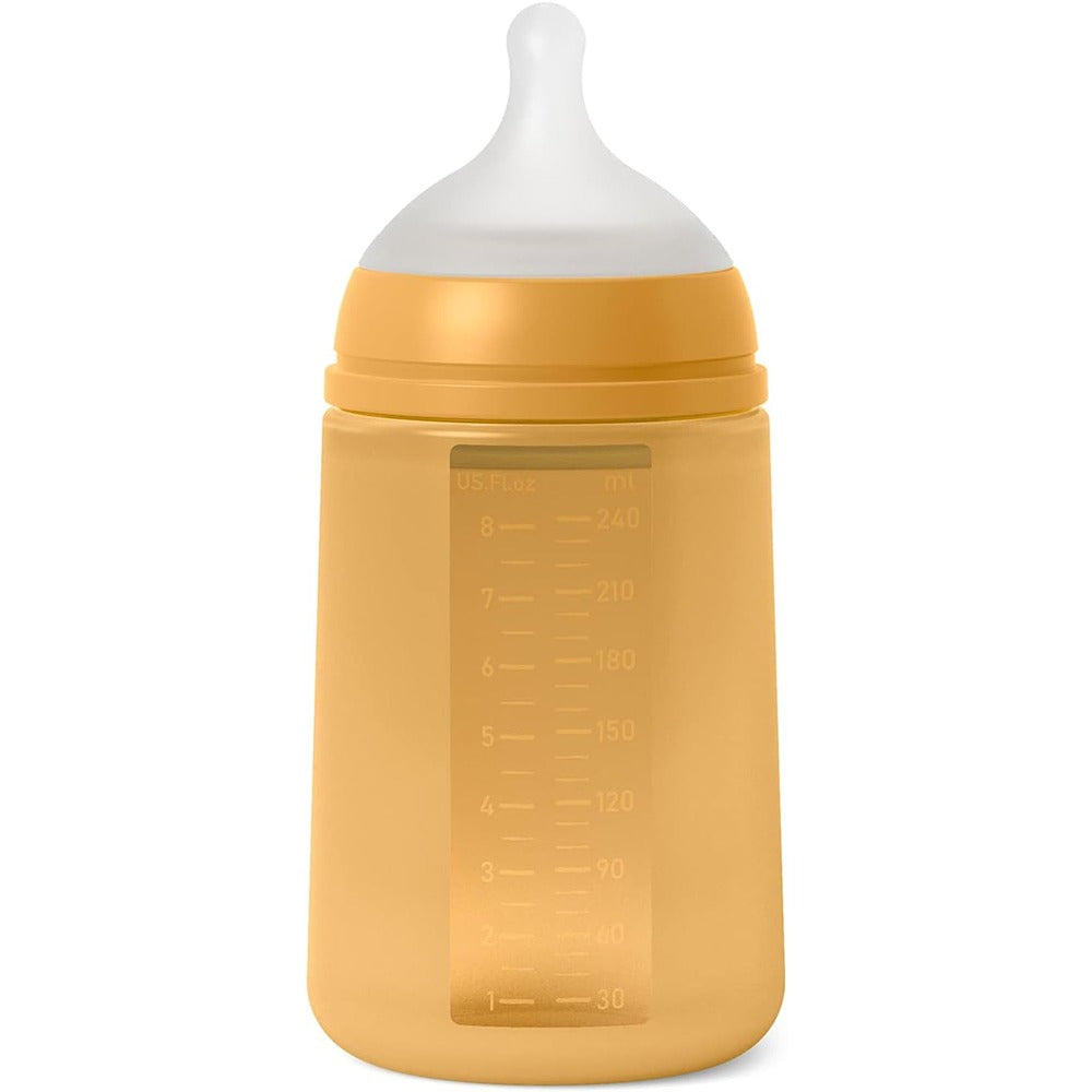Suavinex Color Essence Biberon In silicone 240 ml Mango 3+ Mesi