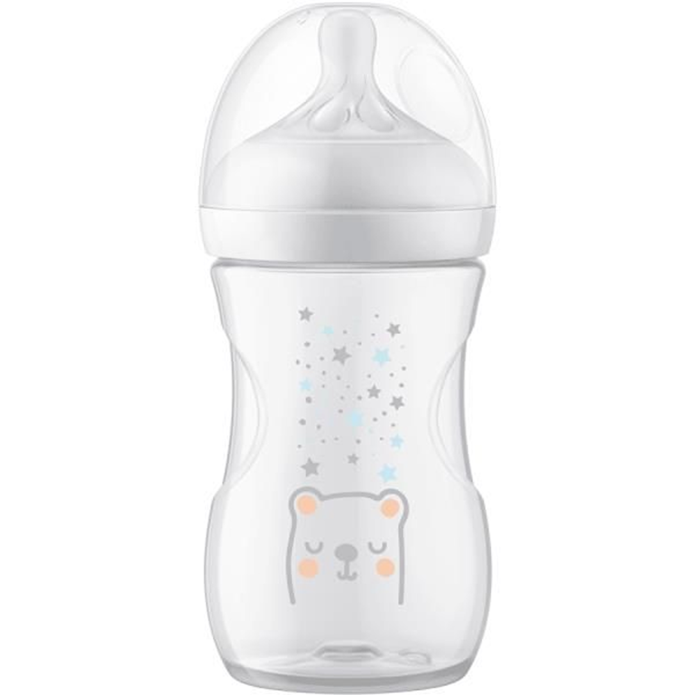 Philips Avent Natural Response Biberon Con Valvola Airfree Orso 260 ml Tettarella 1+ Mese