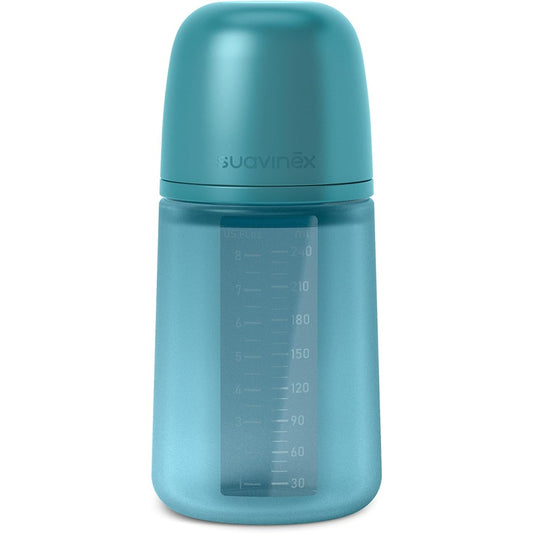 Suavinex Color Essence Biberon In silicone 240 ml Blu Oceano 3+ Mesi