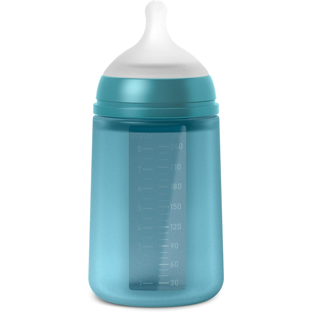 Suavinex Color Essence Biberon In silicone 240 ml Blu Oceano 3+ Mesi