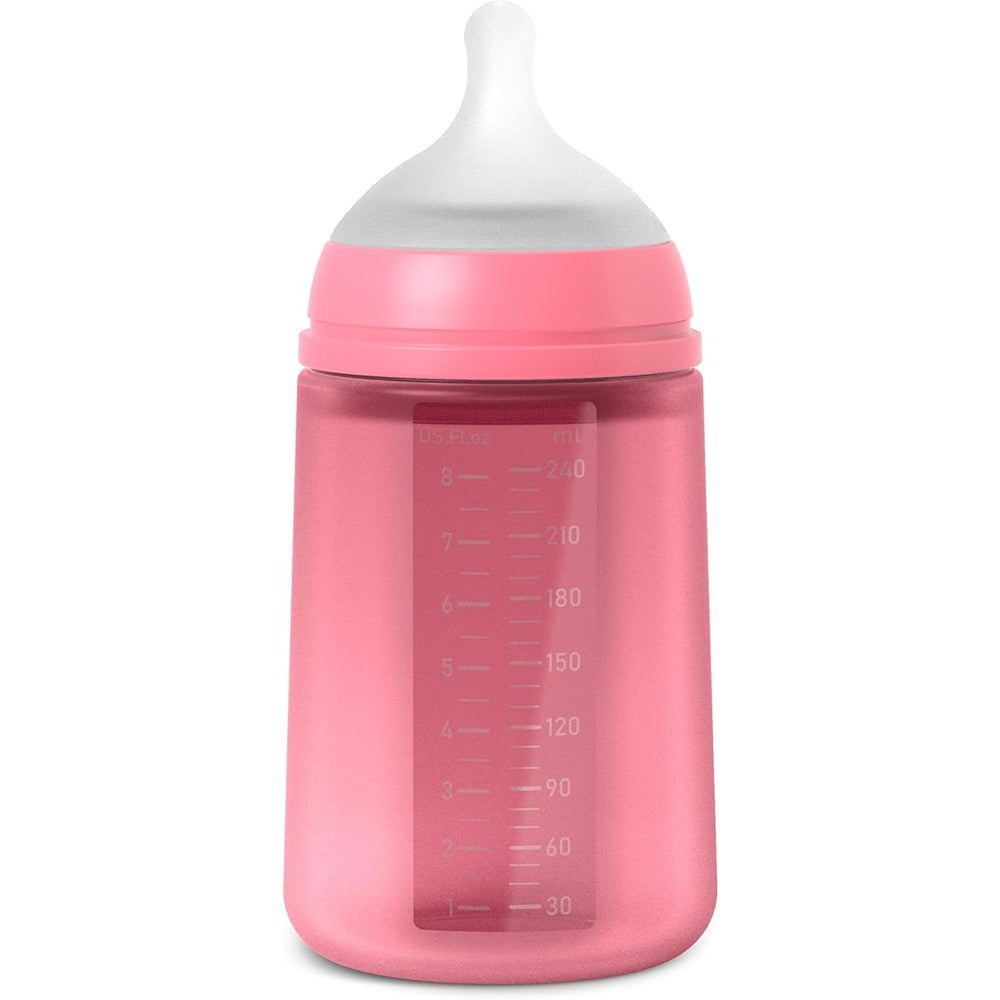 Suavinex Color Essence Biberon In silicone 240 ml Fuscia 3+ Mesi