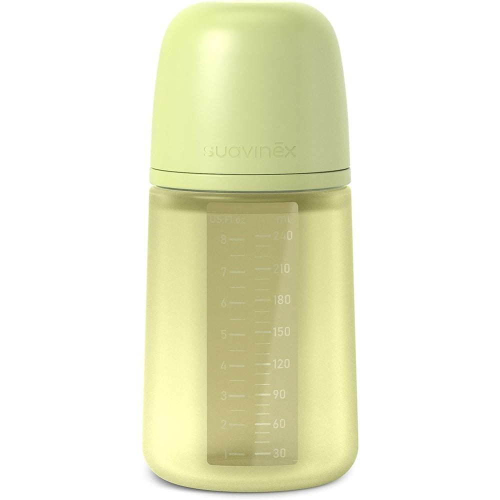 Suavinex Color Essence Biberon In silicone 240 ml Lime 3+ Mesi