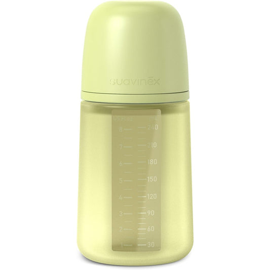 Suavinex Color Essence Biberon In silicone 240 ml Lime 3+ Mesi