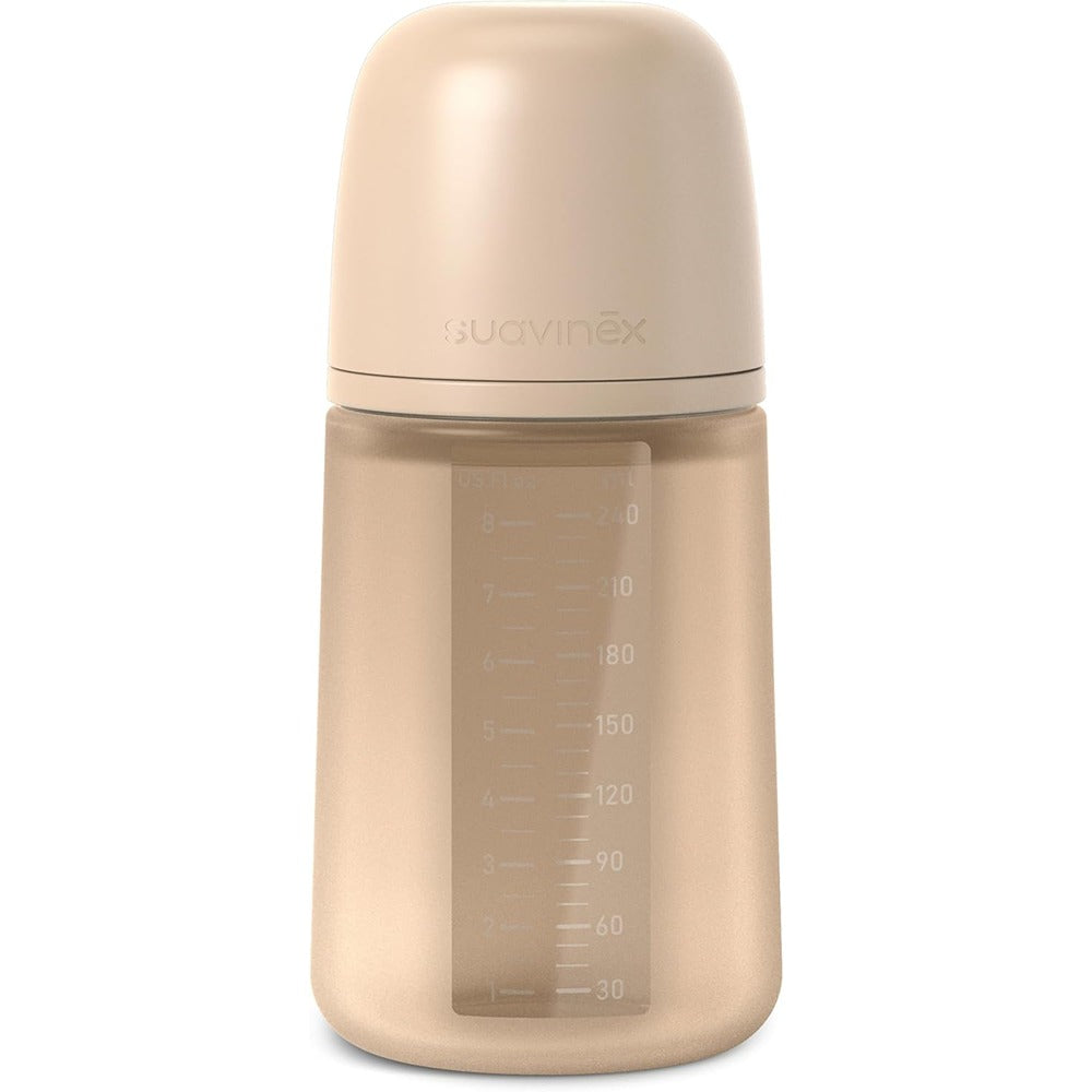 Suavinex Color Essence Biberon In silicone 240 ml Nocciola 3+ Mesi
