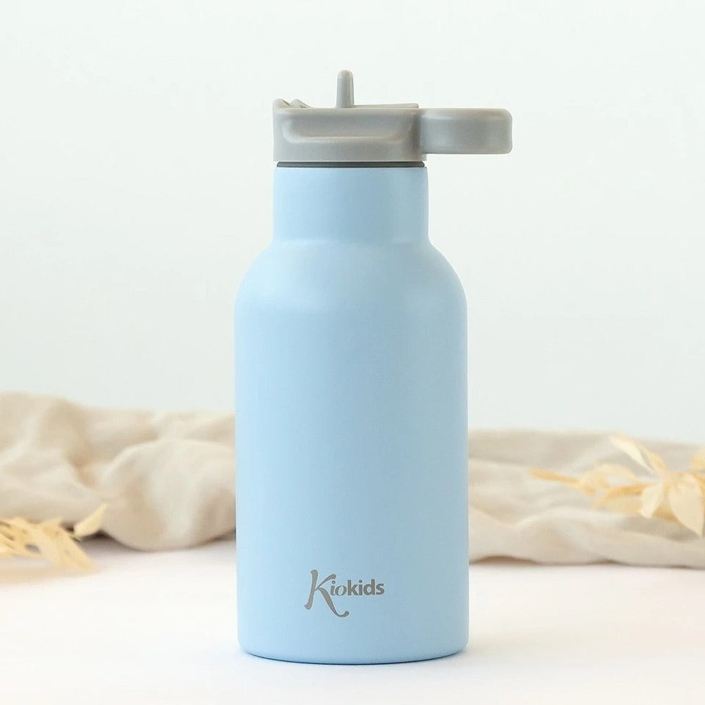 Kiokids Bottiglia In Acciaio Inox 350ml Azzurro