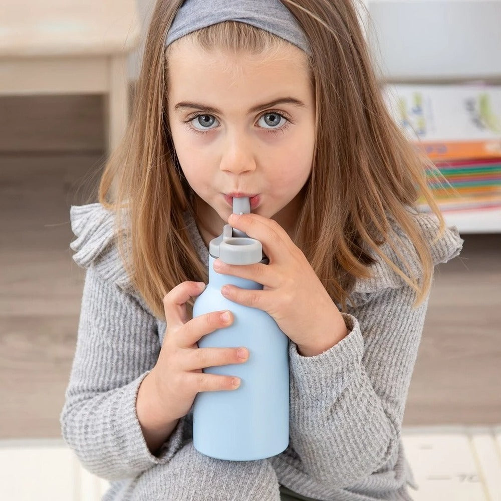 Kiokids Bottiglia In Acciaio Inox 350ml Azzurro