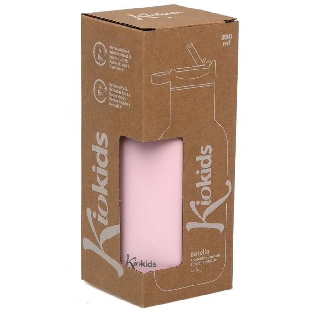 Kiokids Bottiglia In Acciaio Inox 350ml Rosa