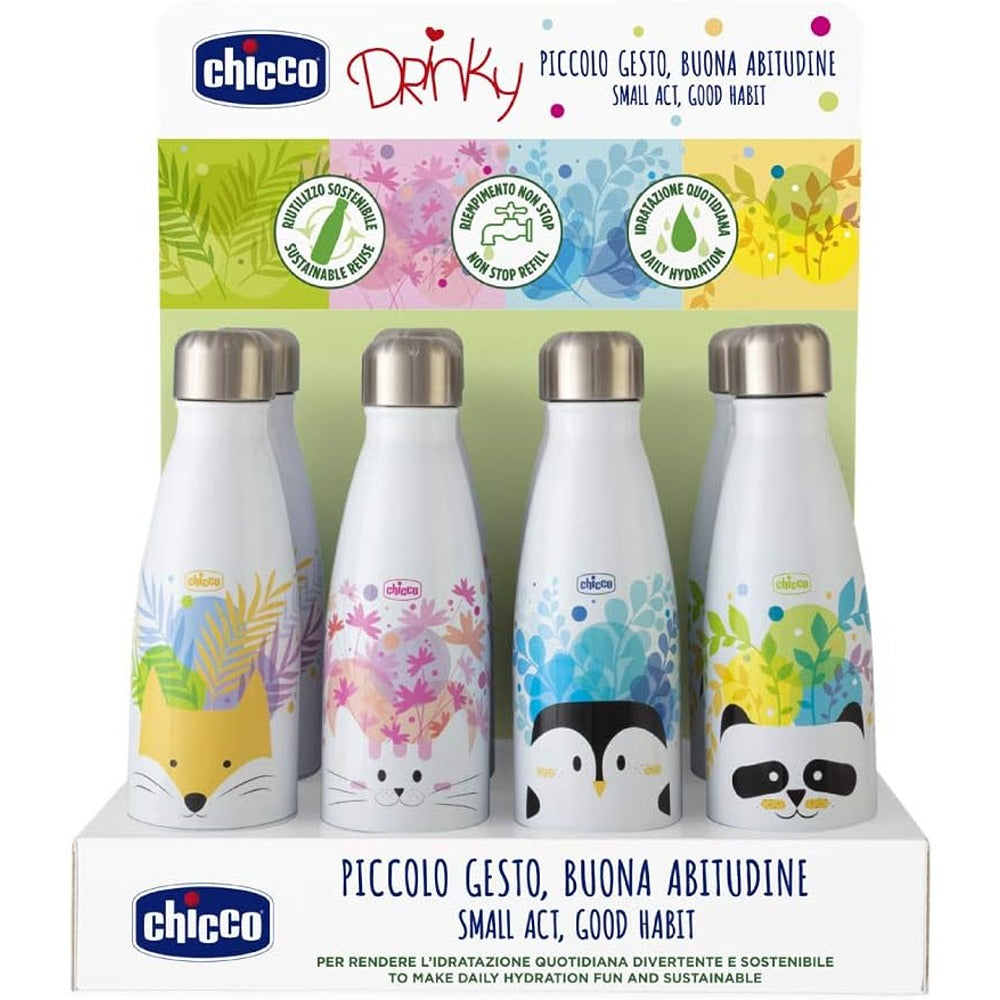 Chicco Drinky Bottiglia Termica 350 ml Fantasie Assortite