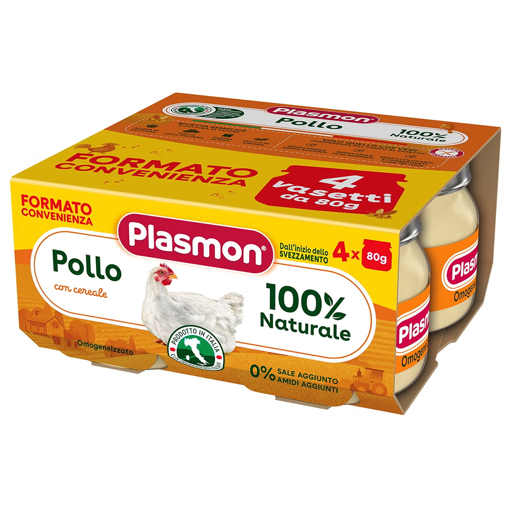 Plasmon Omogeneizzato Pollo 4x80 gr
