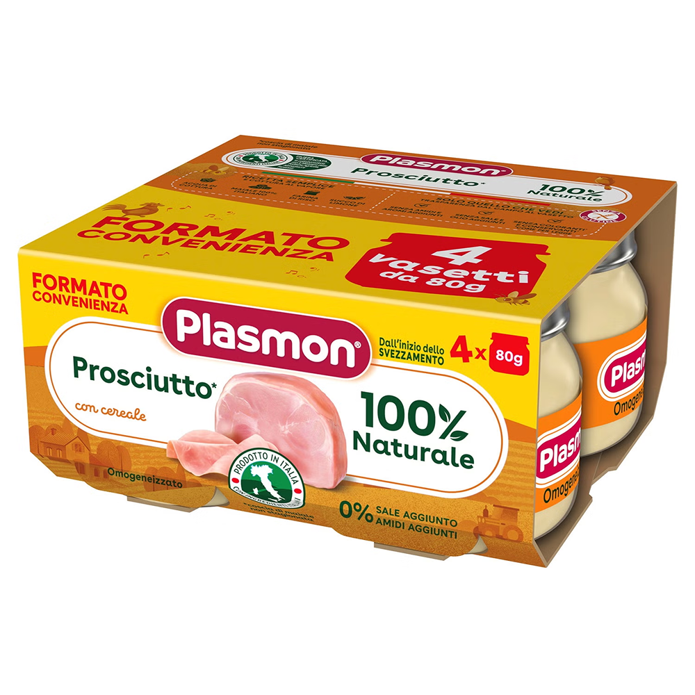 Plasmon Omogeneizzato Prosciutto 4x80 gr