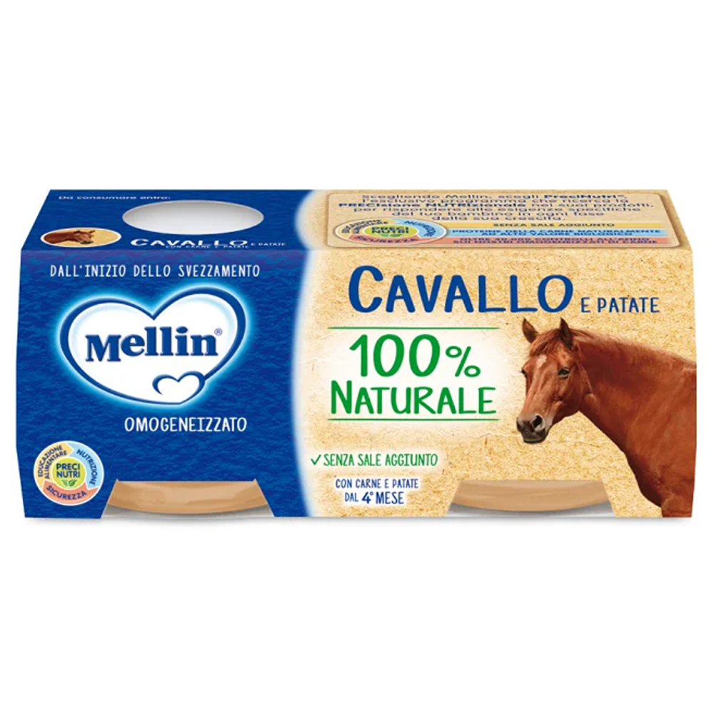 Mellin Omogeneizzato Cavallo Con Patate 2x80 gr