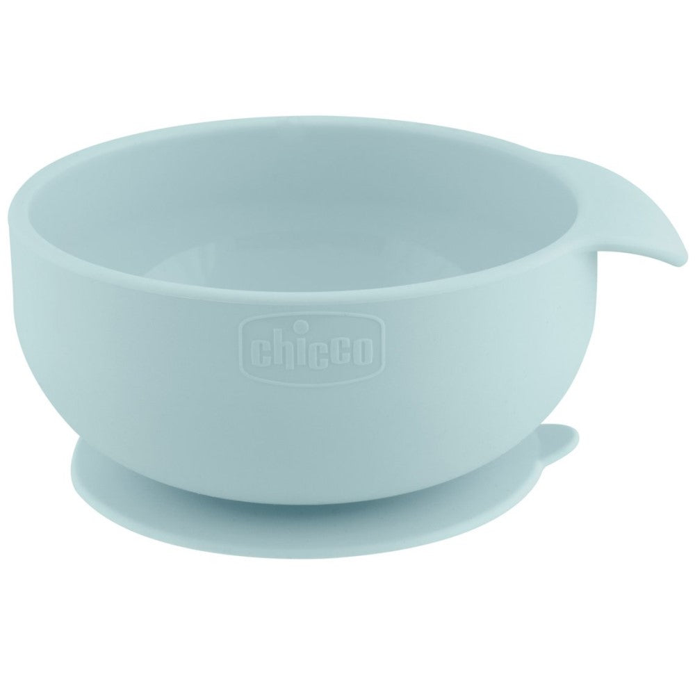 Chicco Easy Bowl Ciotola In Silicone Con Ventosa Azzurro 6+ Mesi