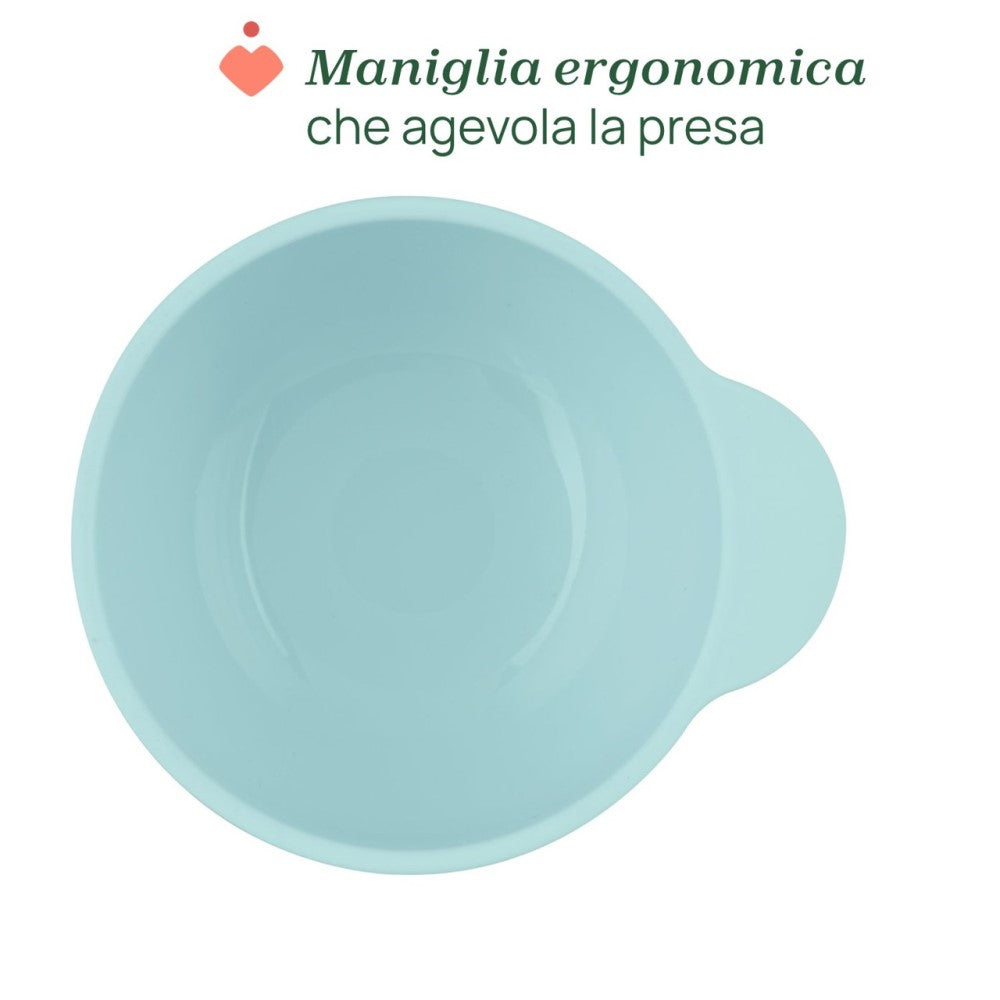 Chicco Easy Bowl Ciotola In Silicone Con Ventosa Azzurro 6+ Mesi