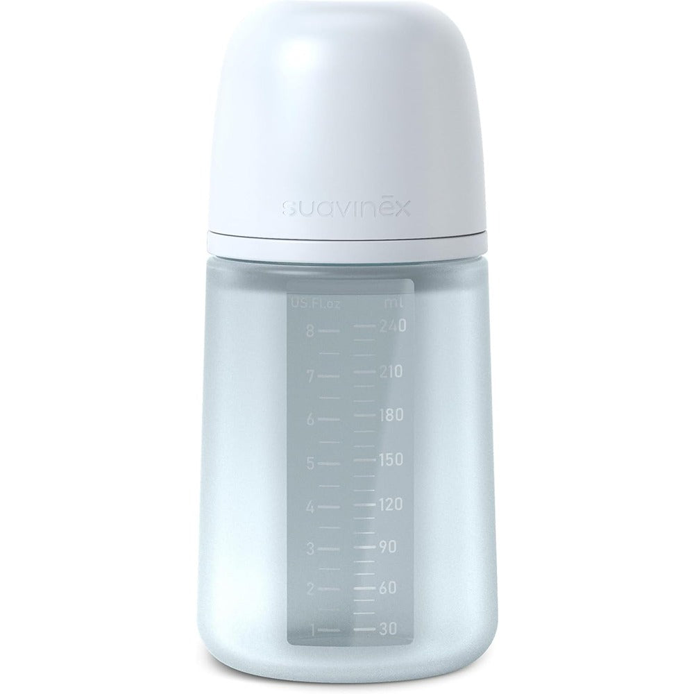Suavinex Color Essence Biberon In silicone 240 ml Azzurro 3+ Mesi