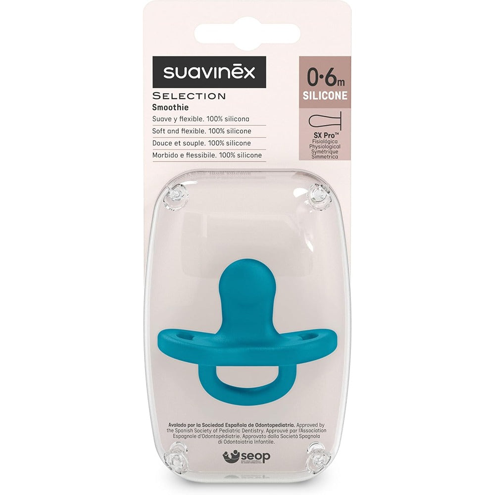 Suavinex Colour Essence Succhietto In Silicone Tettarella Fisiologica Sx Pro 0-6 Mesi