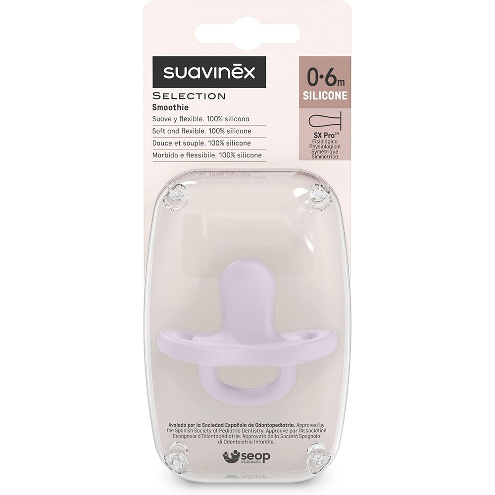 Suavinex Colour Essence Succhietto In Silicone Tettarella Fisiologica Sx Pro 0-6 Mesi