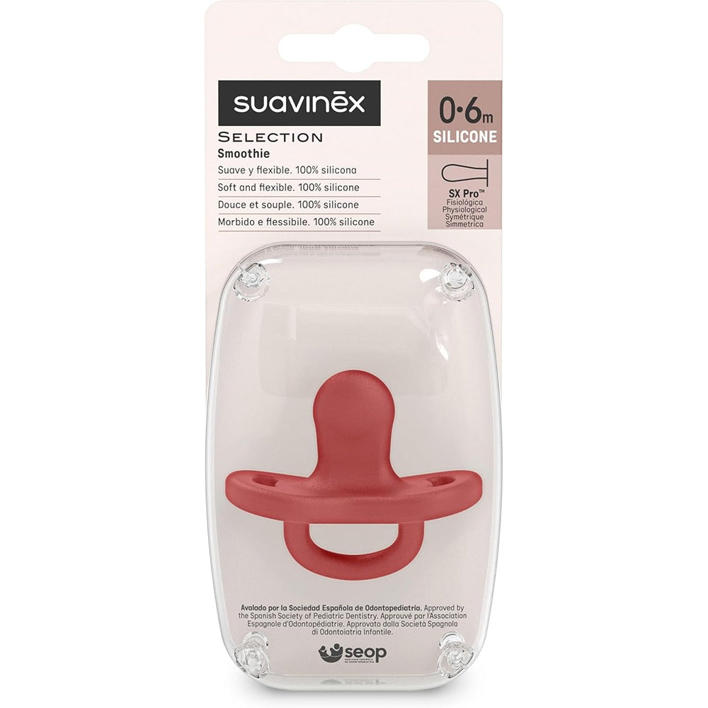 Suavinex Colour Essence Succhietto In Silicone Tettarella Fisiologica Sx Pro 0-6 Mesi