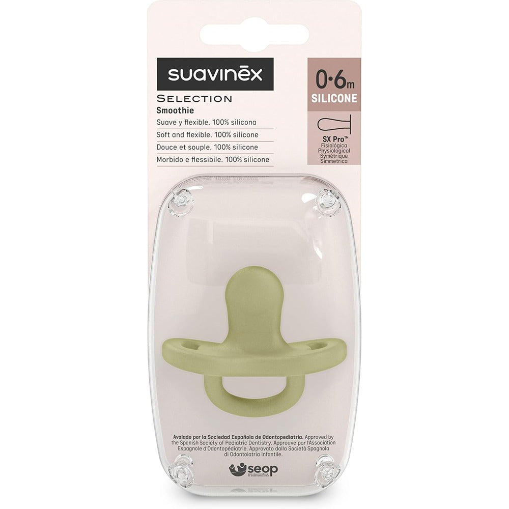 Suavinex Colour Essence Succhietto In Silicone Tettarella Fisiologica Sx Pro 0-6 Mesi