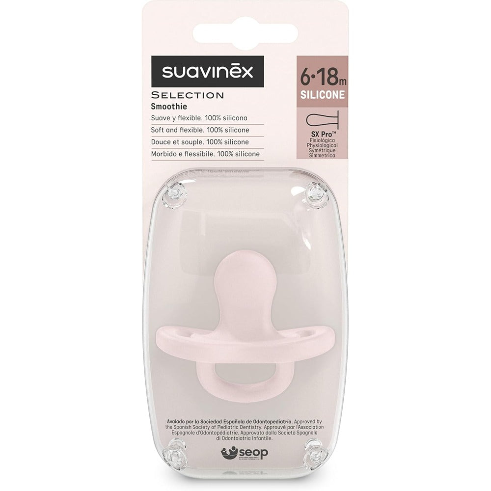Suavinex Colour Essence Succhietto In Silicone Tettarella Fisiologica Sx Pro 6-18 Mesi