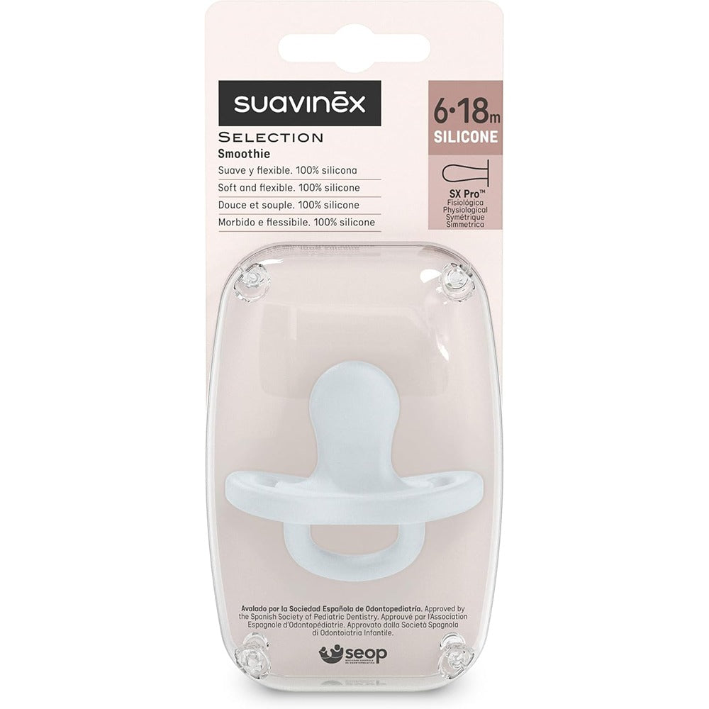 Suavinex Colour Essence Succhietto In Silicone Tettarella Fisiologica Sx Pro 6-18 Mesi