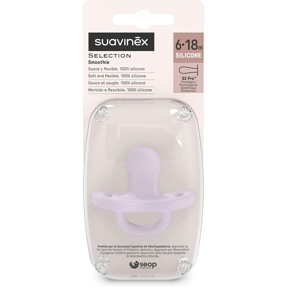 Suavinex Colour Essence Succhietto In Silicone Tettarella Fisiologica Sx Pro 6-18 Mesi